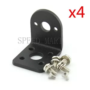 4X Soporte de montaje de acero de aleación con tornillo para motor de engranajes de 25 mm DC ZGB25 GB25 - Imagen 1 de 4