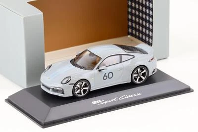 1:43 Spark Porsche 911 (992) Sport Classic Coupè 2022 Grigio Wap Rivenditore - Immagine 1 di 3