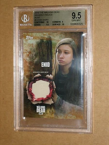 ✨ BGS 9.5 2016 WALKING DEAD ENID SEASON 5 RUST COSTUME SHIRT RELIC CARD 1/99 1/1 - Picture 1 of 2