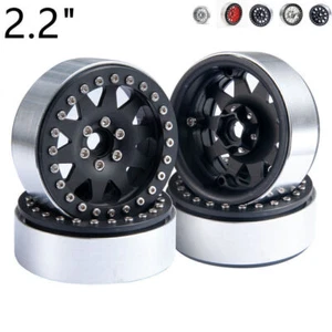 4x 2.2inch Metal Race Beadlock Wheels Rims For RC 1/10 90018 TRX4 Climbing Car - Picture 1 of 20