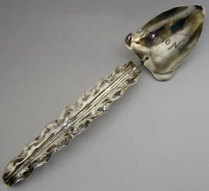LARGE 108g AMERICAN STERLING SILVER SOUVENIR SERVING SPOON HONOLULU c1900 - Picture 1 of 9