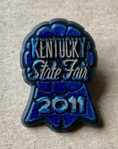 Kentucky State Fair 2011 Pin Blue Ribbon Plastic Louisville - Picture 1 of 2