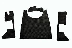 1 Set Fußmatten Schwarz Eco-Leder für DAF XG+ LKW Automatik 2022 - Bild 1 von 2