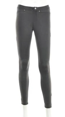 Hue Womens Pants Size XS Gray Solid Leggings Cotton Casual - Image 1 of 4