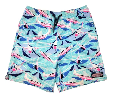 Bañador Vineyard Vines para niños talla M 12-14 multicolor con bolsillos temáticos de avión Foto 1 de 4