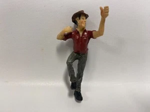 Just Plain Folk # 0184 G Scale Train Figure Worker Climbing Ladder Red Grey  NEW - Picture 1 of 4