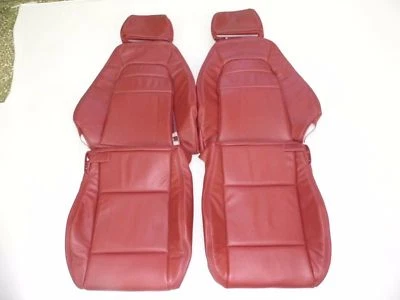 Fundas de asiento de cuero de repuesto rojo/borgoña Mazda Miata edición M 1990-1995 Foto 1 de 4