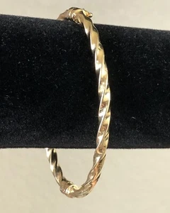 AK Atasay Kuyumculuk Bracelet Hinged Bangle Sterling Silver Vermeil Turkey 7 in - Picture 1 of 24