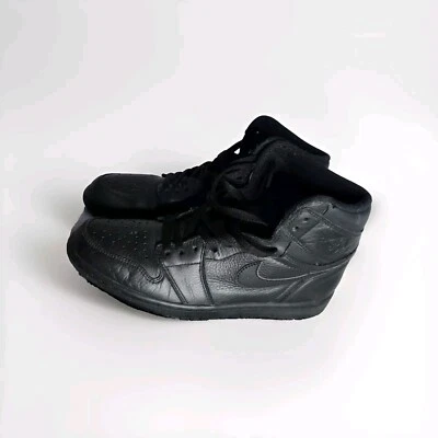 Nike Air Jordan 1 Retro OG GS TRIPLE BLACK RED BRED TOE BANNED 575441-022 9.5 - Image 1 of 4