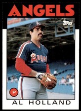 1986 Topps Baseball Card Al Holland California Angels #369
