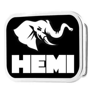Hemi HEB brillo a todo color hebilla de cinturón con licencia - Imagen 1 de 1