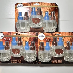 Febreze Plug In Wood Scent Air Freshener Triple Pack Lot Of 3 - Picture 1 of 1