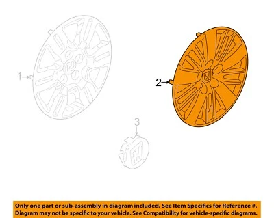 Capa de rodas Honda OEM 14-17 Odyssey acabamento-roda 44733TK8A10 - Imagem 1 de 2