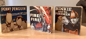 Lot Of 3 EM Hale & Co 1936 Children’s Books: Penny Penguin, Binkie & TheFiremen - Bild 1 von 19