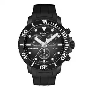 TISSOT SEASTAR 1000 T120.417.37.051.02 SILVER/BLACK/WHITE MENS WATCH 5YR WTY - Imagen 1 de 5