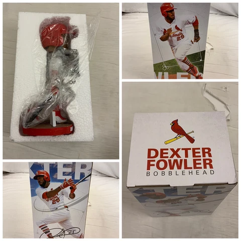 St. Louis Cardinals Bobblehead Dexter Fowler White Red NIB SGA YGI P1-JH Cover