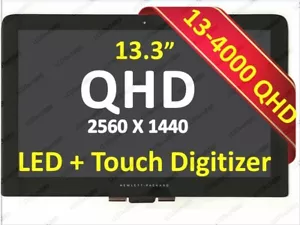 HP Spectre X360 13-4193dx QHD 13.3" LED LCD TOUCH Screen Assembly 2560x1440 NEW - Picture 1 of 5