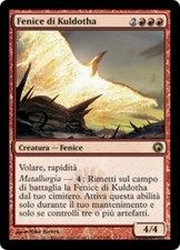 1X Kuldotha Phoenix - Scars of Mirrodin - Italian, EX MTG CARD