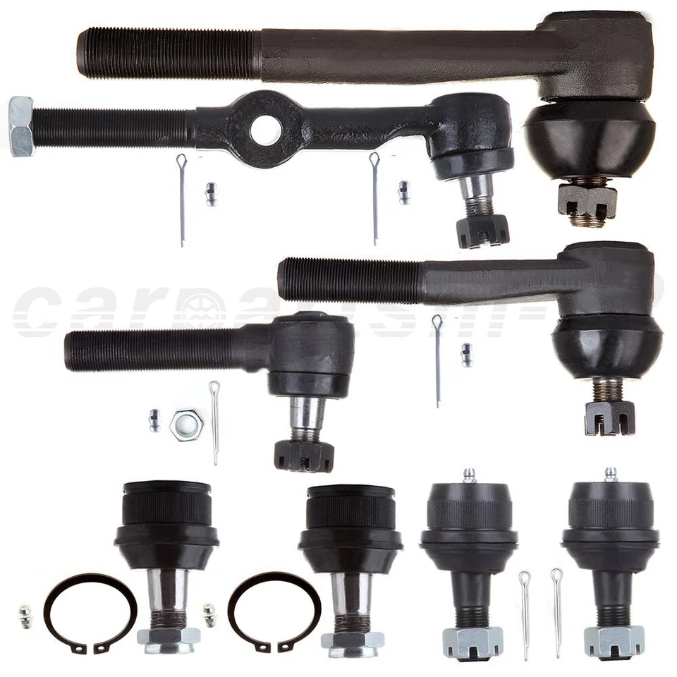 8Pcs Suspension Upper Lower Ball Joint Tie Rod End For 85-86 Chevrolet K5 Blazer - Image 1 of 1