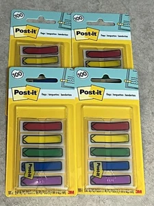 4 NEW PKG POST IT NOTE FLAGS (100 PR PK) - Picture 1 of 2