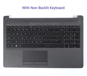 Top Case For HP 250 G7 255 G7 Palmrest With US Keyboard Touchpad Gray L50000-001 - Afbeelding 1 van 9