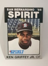 1988 San Bernardino Spirit Best Platinum #1 Ken Griffey Jr ONLY /1300 XRC! SSP!