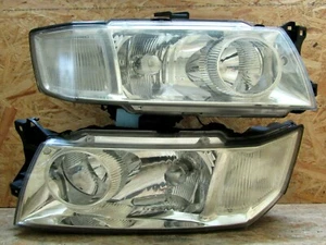 97 03 JDM MITSUBISHI CHARIOT GRANDIS N80 N90 SILVER CHROME HID HEADLIGHT SET OEM - Picture 1 of 11