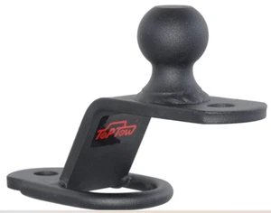 TOPTOW 64008 ATV/UTV 3-Way Hitch Adapter with 2 inch Ball - Bolt-on ATV Hitch - Picture 1 of 9
