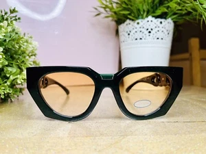 Occhiali Da Sole Verdi Con Lenti Arancioni - Foto 1 di 4