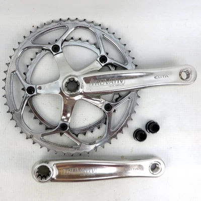 TRUVATIV ELITA CRANKSET Chrome 172.5mm 39-53t 700g Isis Drive - Image 1 of 4