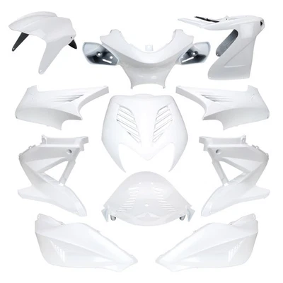 Verkleidung Kit 11 Teile weiß für Yamaha Aerox 50 MBK Nitro Roller - Image 1 of 4