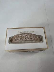 Rosegoldfarben Floral Kristall Armreif Armband Atemberaubender Stil Chic Mode Glänzend - Bild 1 von 8