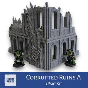 Corrupted Ruins A | Miasma | Gothic Terrain Scenery for Tabletop Wargaming - Picture 1 of 7