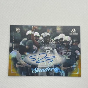 2025 Panini Luminance Shedeur Sanders Rookies Yellow Auto /75 Browns - Picture 1 of 2