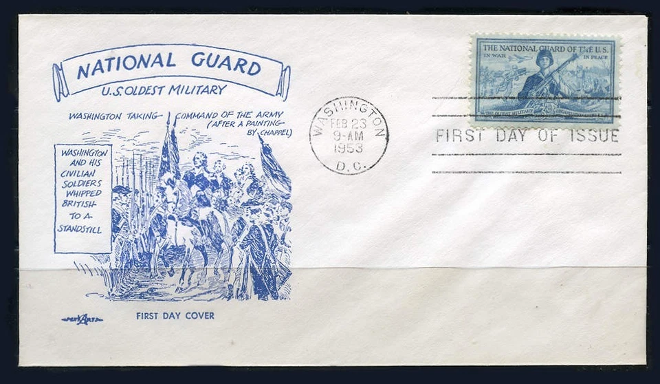 Guardia Nacional 1953 (1017) Pent Arts cubierta de primer día Foto 1 de 1