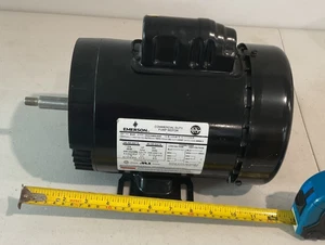 Electric Motor  3/4 HP  3450rpm  115/ 230 VAC Emerson 1 phase 56J TEFC - Picture 1 of 5
