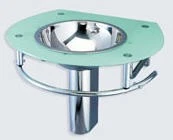 Seafoam玻璃浴室厕所梳妆台SS碗水槽 — 第 1/4 张图片