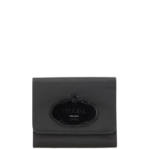 PRADA logo Tri-fold wallet Women 【Used】 - Picture 1 of 11