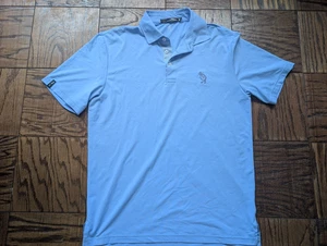 RLX Ralph Lauren Performance Golf Blue Logo Polo Shirt Men's Size S - Picture 1 of 8