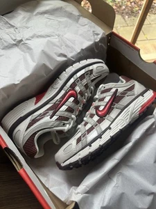 Nike P-6000 Metallic Summit White Dark Pony Womens Sneakers ✅Size 7 - Picture 1 of 7