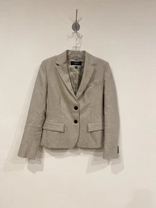 Weekend Max Mara Blazer Womens 4 Wool Silk Linen Blend Italy Classic Jacket - Picture 1 of 5