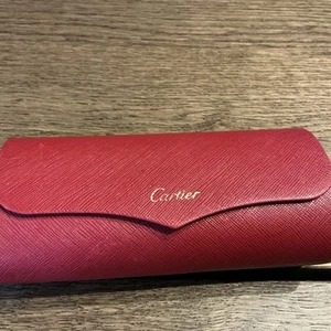 Cartier Red Sunglasses Eyeglasses Magnetic Hard Case Storage - Picture 1 of 20