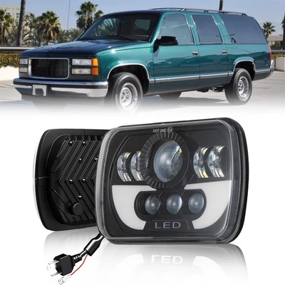 Faro LED para GMC C1500 Suburban 1985-1986 1992-1999 5x7 7X6" H6052/H6054 Foto 1 de 4