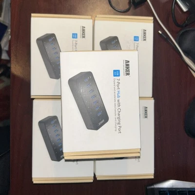 Anker 7-Port USB 3.0 Data Hub with Power Adapter A75051 - Image 1 of 4