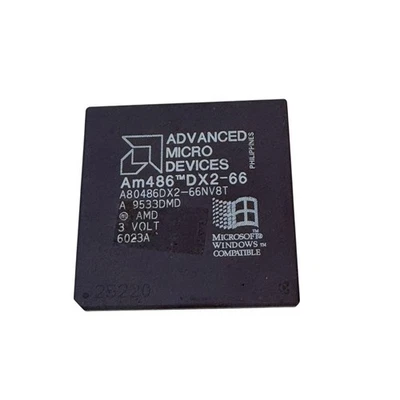 Vintage Advanced Micro Devices AM486 DX2-66 A80486DX2-66NV8T Retro AMD Processor - Image 1 of 2