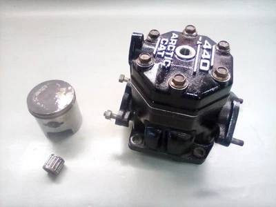 Jarra de cilindro de motor Arctic Cat Cougar 440 1991 con pistón Prowler Cheetah 92 93 #B Foto 1 de 4