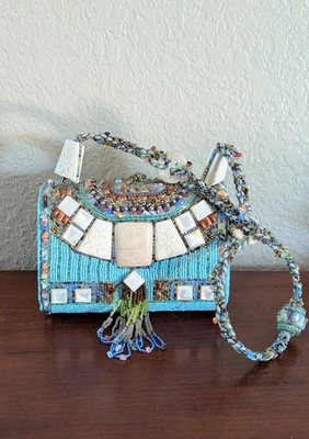 Mary Frances Vintage Handmade Hand Beaded Gemstone One Of A Kind Handbag - Image 1 of 4