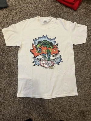 Camisa De Colección Toyota Weby Fuegos Artificiales Blanca Mediana Increíble Frog Fire Y2K 2003 Foto 1 de 3