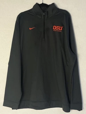 Pullover Nike Dri-Fit OSU Beavers de béisbol 1/4 cremallera para hombre grande 2018 College 3XL Foto 1 de 4