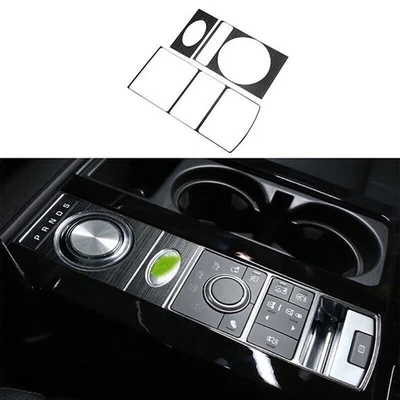 Pegatina de cambio de marchas negra para consola central Land Rover Discovery 5 2017-2020 3 piezas Foto 1 de 4